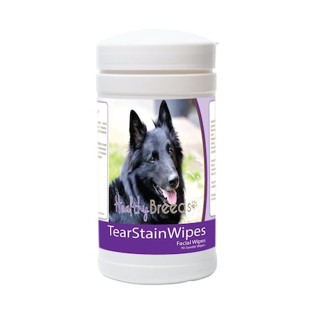 Healthy Breeds Belgian Sheepdog Tear Stain Wipes - 70 Count, 70PK 840235179726